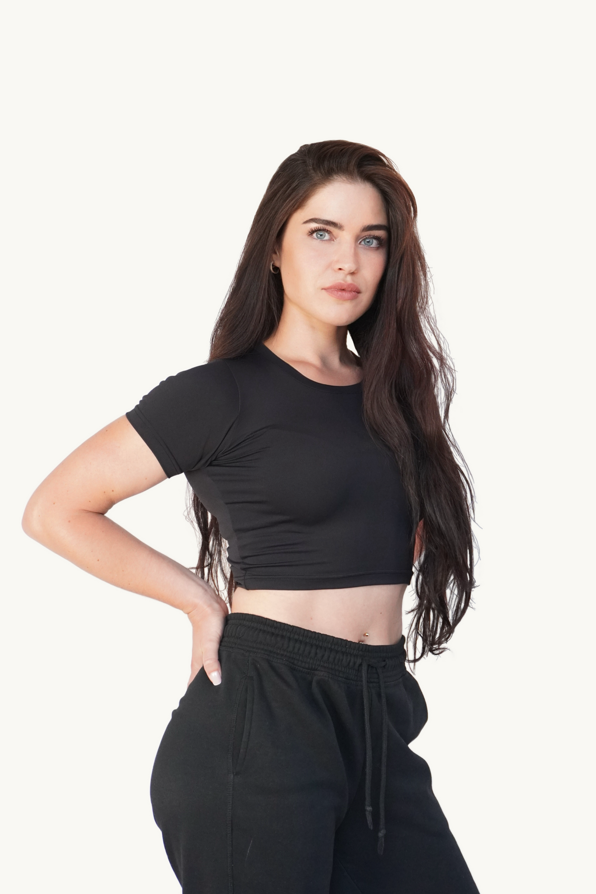 cropped pressured air tee