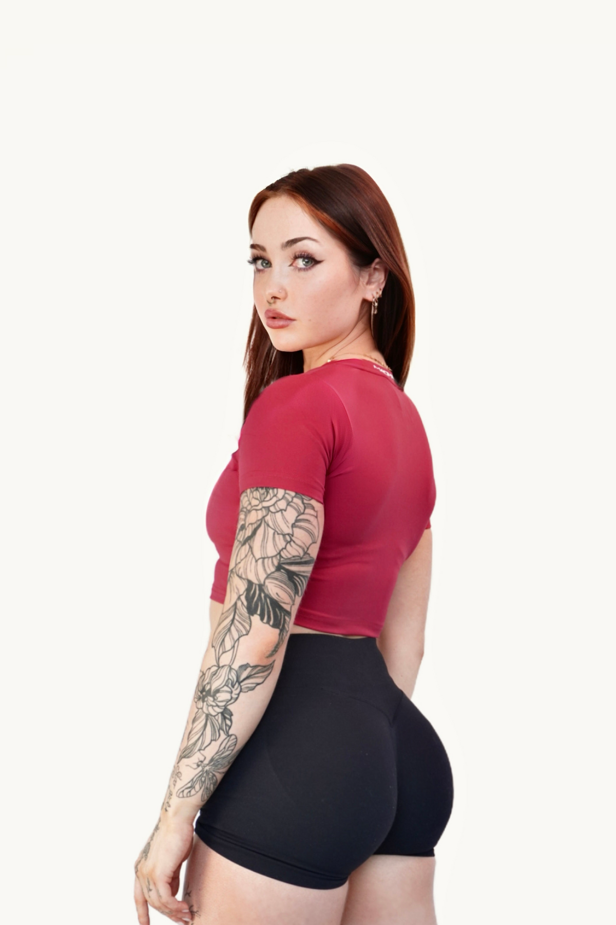 cropped pressured air tee