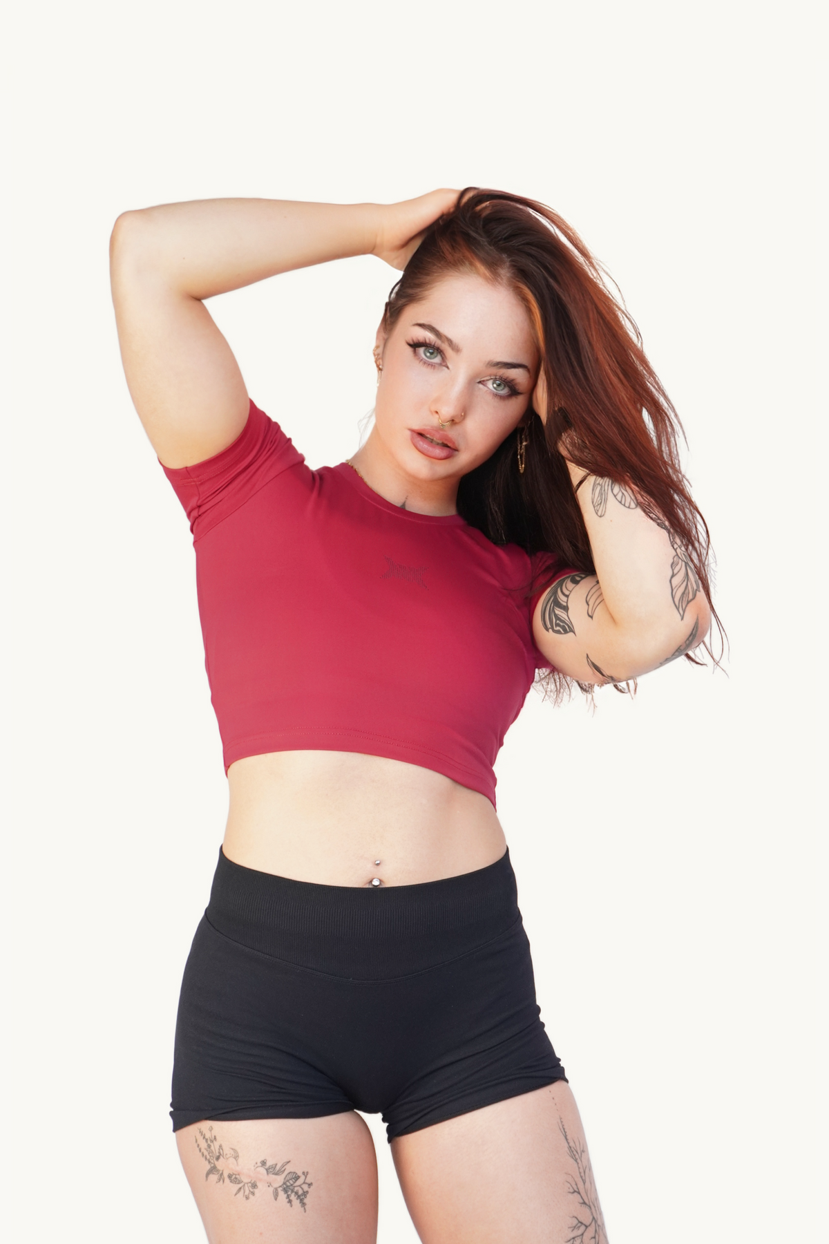 cropped pressured air tee