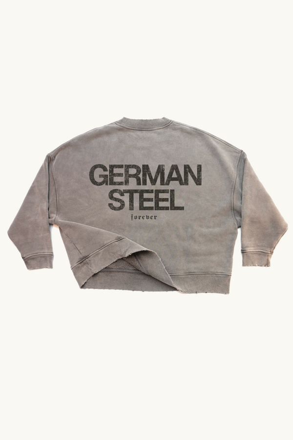 coming soon 12.01.27 12:00 (German steel sweatshirt)